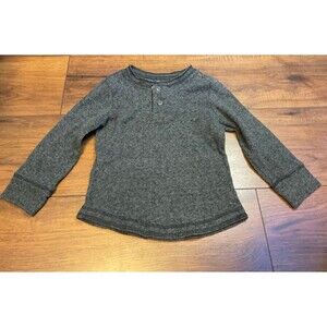 Arizona thermal long sleeve xxs 4/5 waffle print buttons
